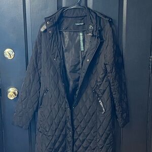 Ralph Lauren Black Quilted Long Puffer Coat